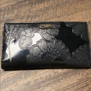 Kate Spade Slim Bi-Fold Embossed Floral Wallet